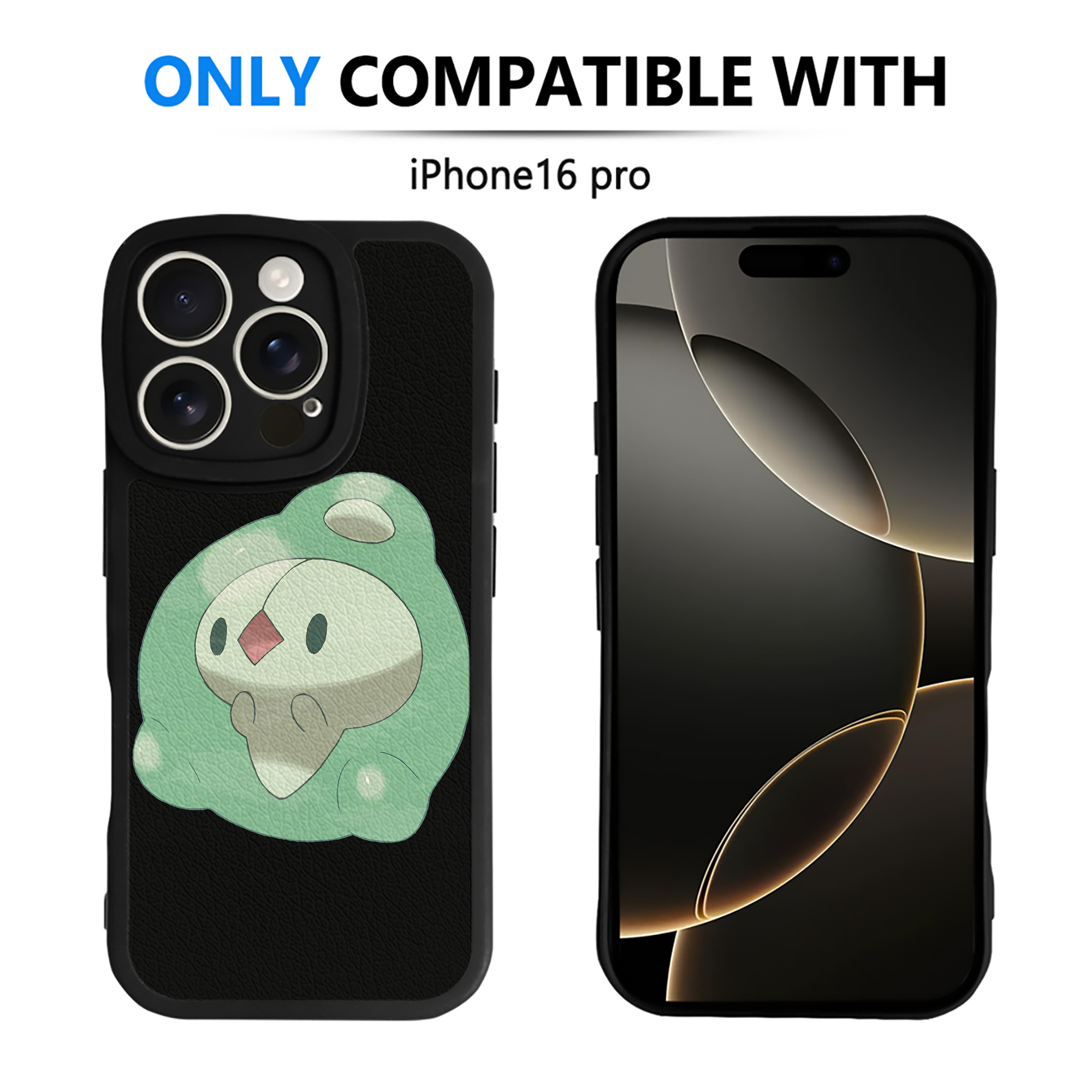 （画像用） ポケットモンスター Pokémon 【iPhone 16シリーズ対応】シリコンスマホケース（レザー調） 材質：シリコン